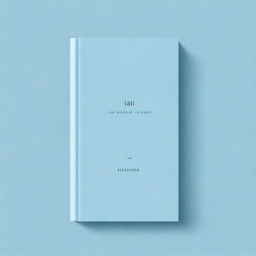 A light blue book cover with a minimalist design