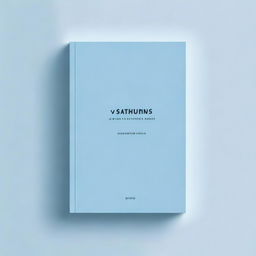 A light blue book cover with a minimalist design