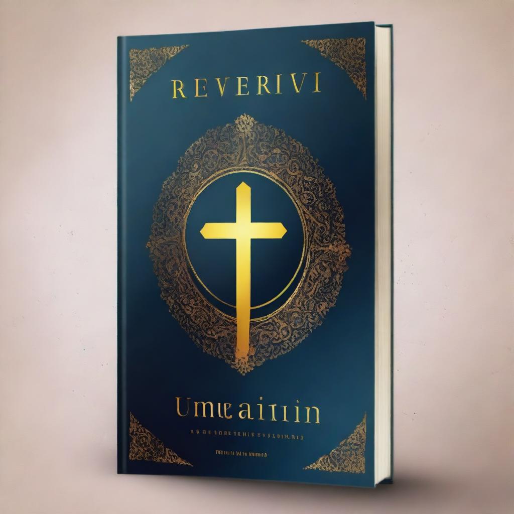 Crie uma capa de livro com o tema 'Resolvi Aceitar', que tenha um visual religioso