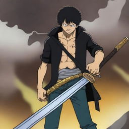 A dynamic and detailed image of Trafalgar D