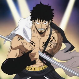 A dynamic and detailed image of Trafalgar D