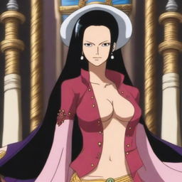 A stunning and elegant image of Boa Hancock from One Piece