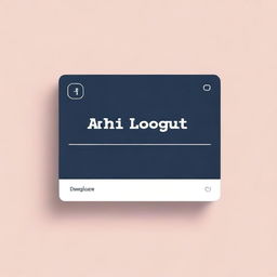 A logout screen with the text 'ABHI LOGOUT' in a modern, clean font