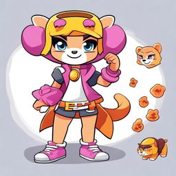 Create a Brawl Stars girl character named Sophie, inspired by the Year of the Tiger