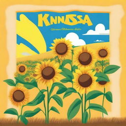 Create movie posters for an animated cartoon titled 'KANSAS' in the style of Disney Pixar