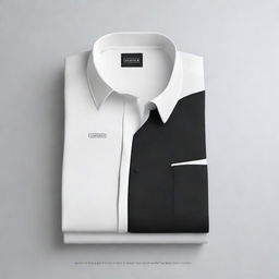 Design a cover page that represents hot-selling shirts in black and white colors