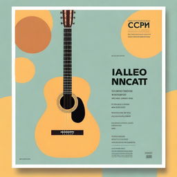 Create a cover with only text: 'Violão para Iniciante', 'Instituição CPM', 'Professor: CB PM Robson'