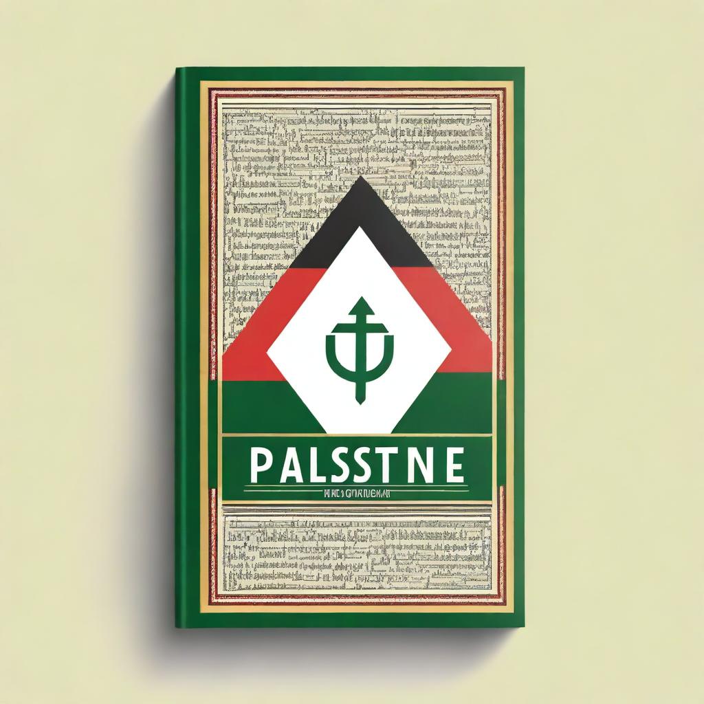 Create a book cover with a theme centered around Palestine