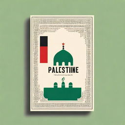 Create a book cover with a theme centered around Palestine