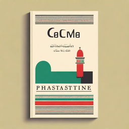 Create a book cover with a theme centered around Palestine