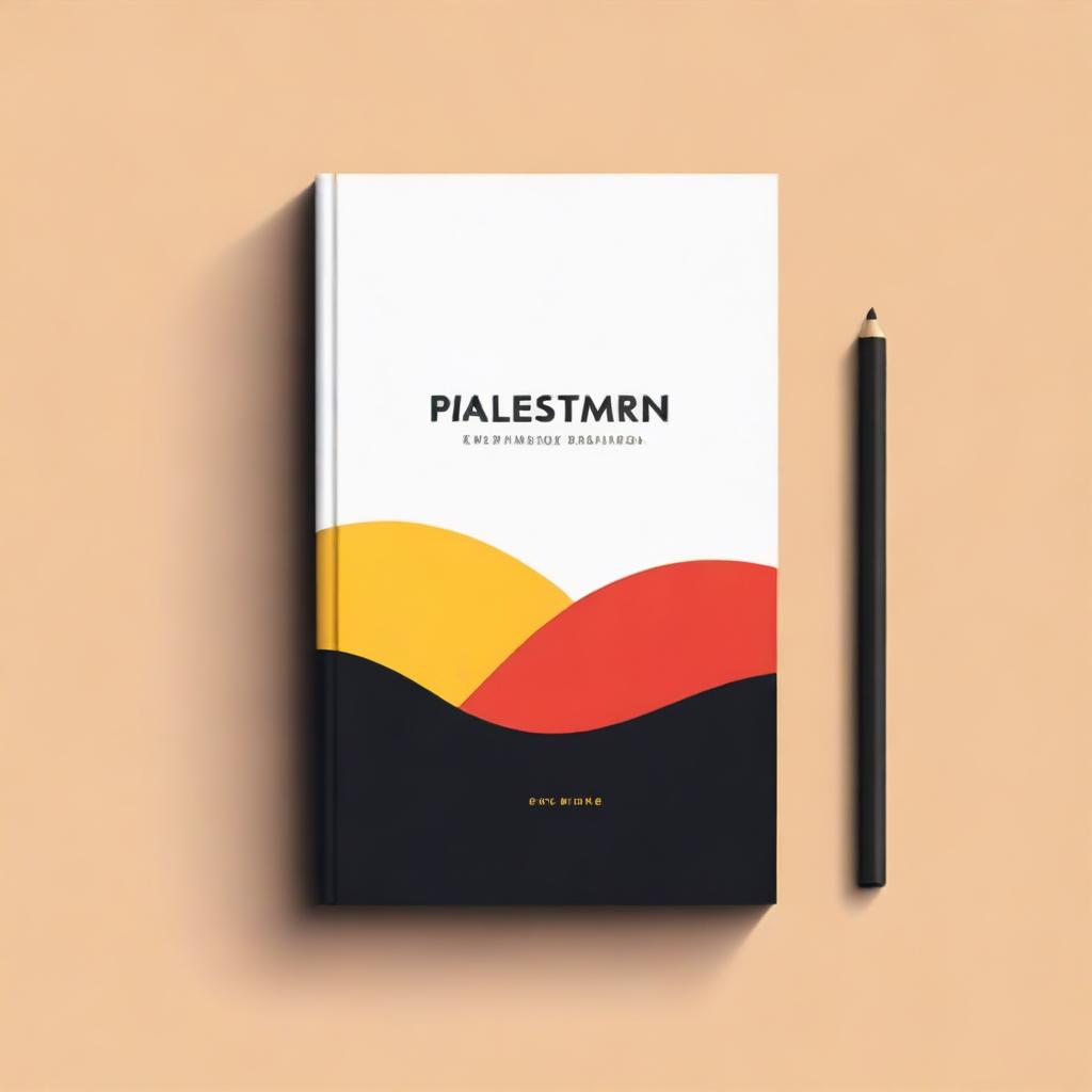 Design a simple book cover with the title 'Palæstinenseren'