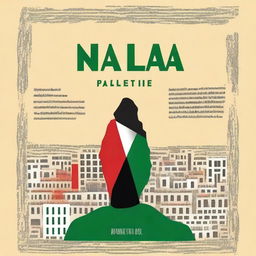 Create a compelling book cover focused on the theme of identity and Palestine