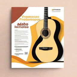 Crie uma capa para um curso de violão