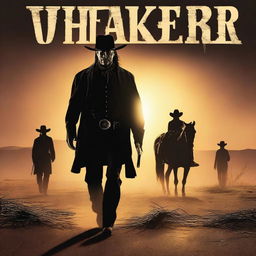 Create a movie poster for a western film titled 'The Undertaker'