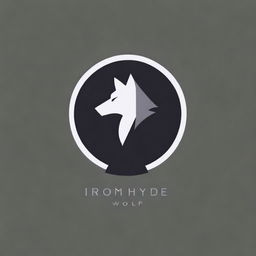 Create a logo for 'IronHyde Wolf'