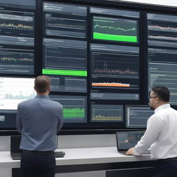 A machine downtime dashboard displayed on a large screen in a production floor