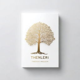 A simple book cover with a foil outline of a tree or a path, symbolizing growth and progress