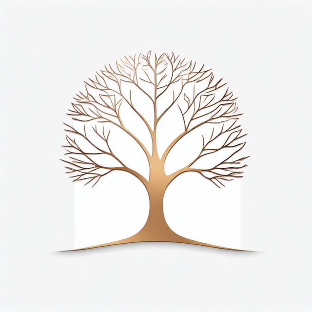 A simple background with a drawing of a foil outline of a tree or a path, symbolizing growth and progress