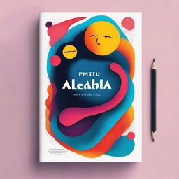 Create a book cover for a collection of random poems titled 'Aleatoriedade Poética'