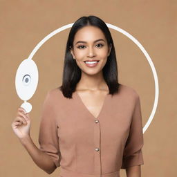 An enhanced high-quality profile picture for 'promos.da.internet', showcasing a stylish representation of the brand's diverse product offerings, tactically optimized for digital engagement.