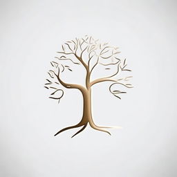 A simple background with a drawing of a foil outline of a tree or a path, symbolizing growth and progress