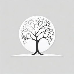 A simple background with a drawing of a foil outline of a tree or a path, symbolizing growth and progress