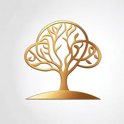 A simple background with a drawing of a foil outline of a tree or a path, symbolizing growth and progress