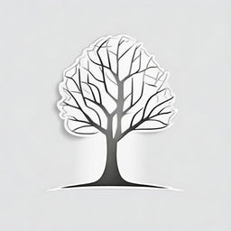 A simple background with a drawing of a foil outline of a tree or a path, symbolizing growth and progress