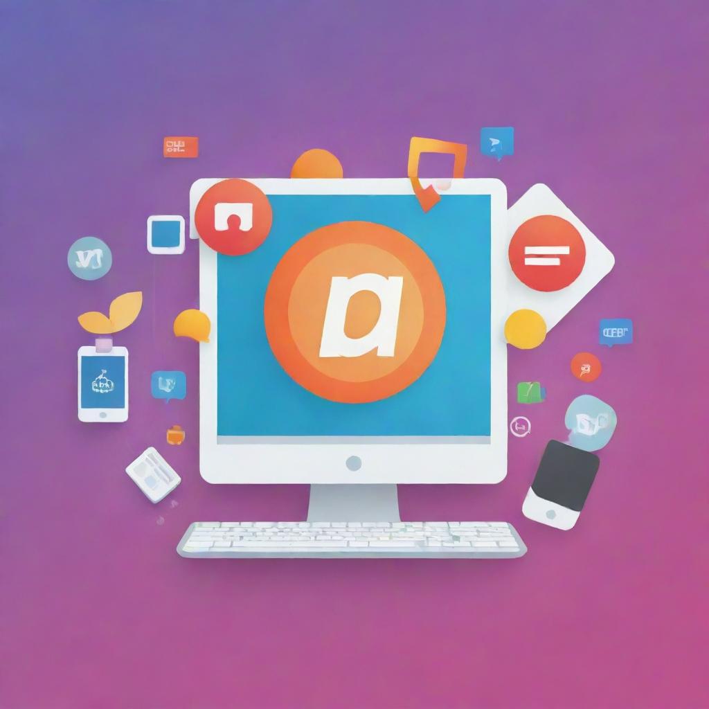 An enhanced high-quality profile picture for 'promos.da.internet', incorporating elements that signify internet promotions, and highlighting the brand's connection to an array of diverse digital product deals.