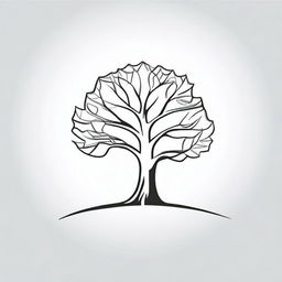 A simple background with a drawing of a foil outline of a tree or a path, symbolizing growth and progress