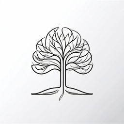 A simple background with a drawing of a foil outline of a tree or a path, symbolizing growth and progress