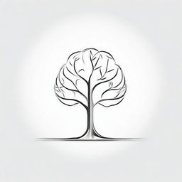 A simple background with a drawing of a foil outline of a tree or a path, symbolizing growth and progress