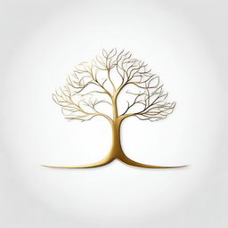 A simple background with a drawing of a foil outline of a tree or a path, symbolizing growth and progress