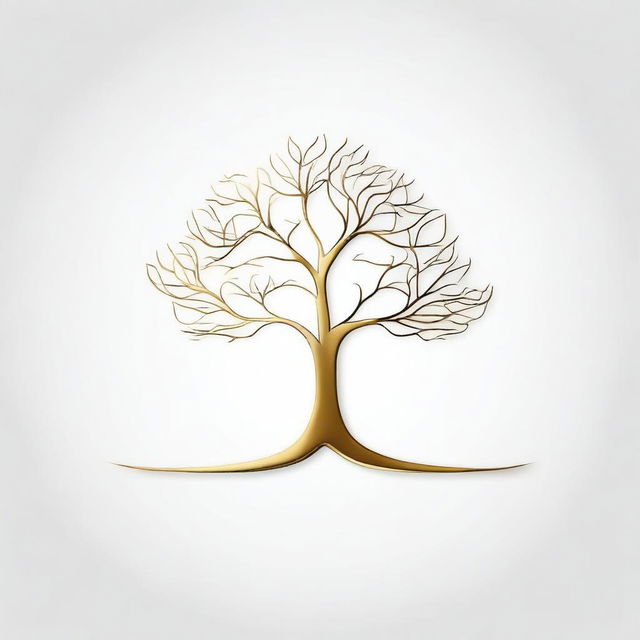 A simple background with a drawing of a foil outline of a tree or a path, symbolizing growth and progress