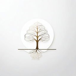 A simple background with a drawing of a foil outline of a tree or a path, symbolizing growth and progress