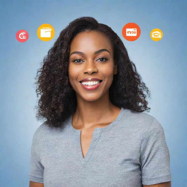 An enhanced high-quality profile picture for 'promos.da.internet', incorporating elements that signify internet promotions, and highlighting the brand's connection to an array of diverse digital product deals.