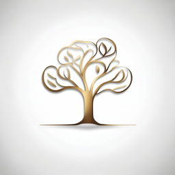 A simple background with a drawing of a foil outline of a tree or a path, symbolizing growth and progress