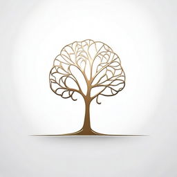 A simple background with a drawing of a foil outline of a tree or a path, symbolizing growth and progress