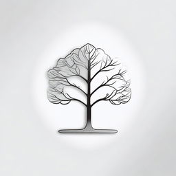 A simple background with a drawing of a foil outline of a tree or a path, symbolizing growth and progress