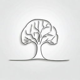 A simple background with a drawing of a foil outline of a tree or a path, symbolizing growth and progress