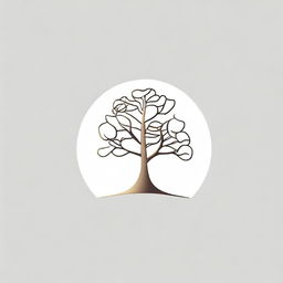 A simple background with a drawing of a foil outline of a tree or a path, symbolizing growth and progress