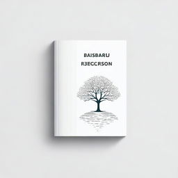 A simple book cover with an outline of a path leading to a tree