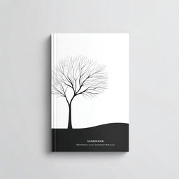 A simple book cover with an outline of a path leading to a tree