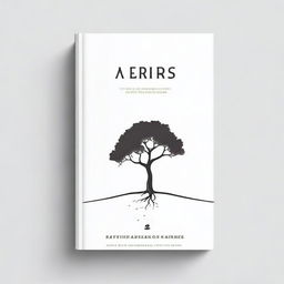 A simple book cover with an outline of a path leading to a tree