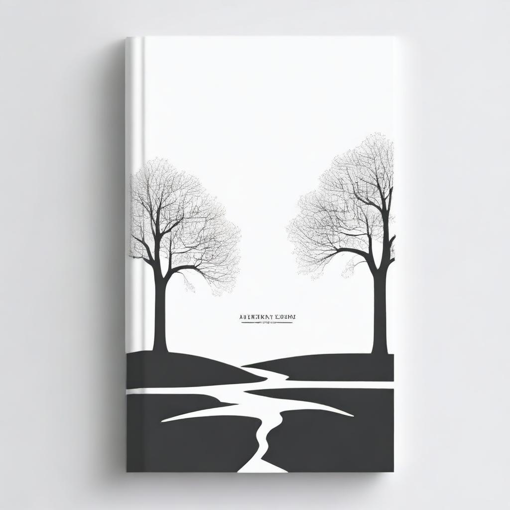 A simple book cover featuring an outline of a path leading to a tree