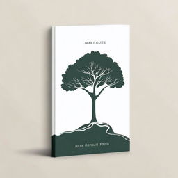 A simple book cover featuring an outline of a path leading to a tree