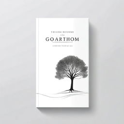 A simple book cover featuring an outline of a path leading to a tree