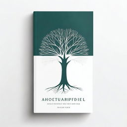 A simple book cover featuring an outline of a path leading to a tree