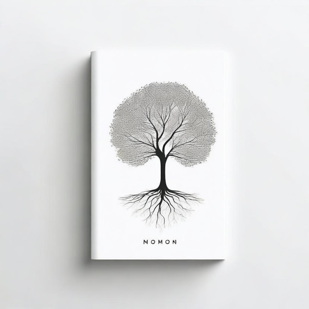 A simple book cover featuring an outline of a path leading to a tree