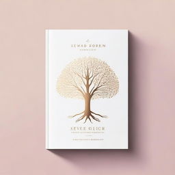 A simple book cover with a foil outline of a path leading to a tree, symbolizing growth and progress